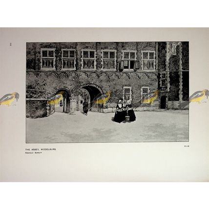 Abbey, Middleburg, Reginal Barratt, Book Illustration (Print), 1905