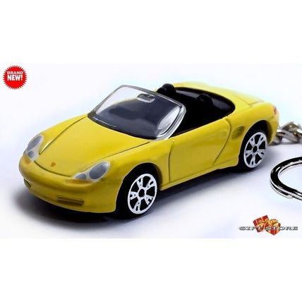 RARE KEYCHAIN EGG YELLOW PORSCHE BOXSTER S GT GTS CUSTOM Ltd GREAT GIFT