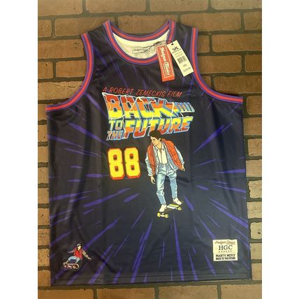 BACK TO THE FUTURE Marty McFly Headgear Classics Basketball Jersey~Never Worn2XL