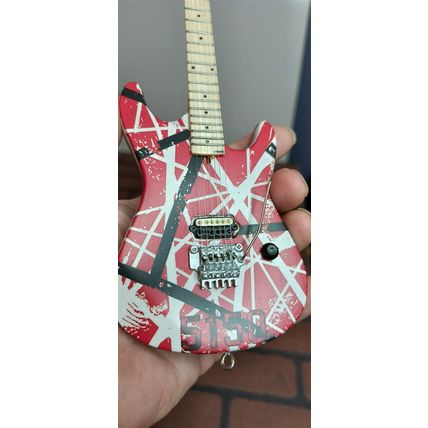 EDDIE VAN HALEN- Red/White "5150" 1:4 Scale Replica Guitar ~Licensed~