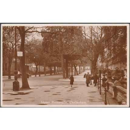 Upper Promenade, Cheltenham, Gloucestershire, c.1930s - Cheltonia Series RPPC