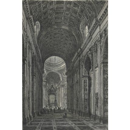 ROME - THE ERYTHRAEAN SYBIL 1872 Jean-Baptiste Degreef VICTORIAN ENGRAVINGS