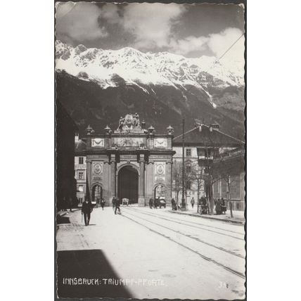 Triumpf-Pforte, Innsbruck, 1956 - Viktor Holy Foto-AK