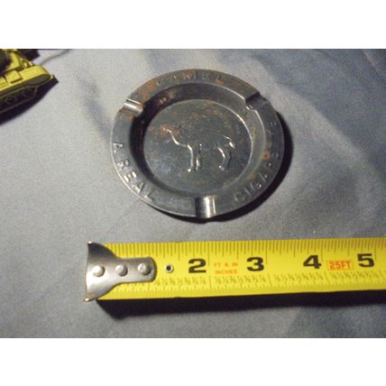 Antique Metal CAMEL BRAND CIGARETTES ASHTRAY!! $10.00 Shipped!! This vintage...