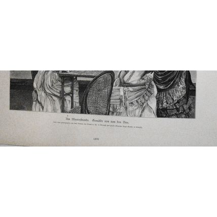 Um Meerestrande, by Van Den Bos .. 1886.