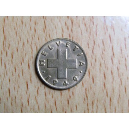 Switzerland 1949 1 Rappen Coin