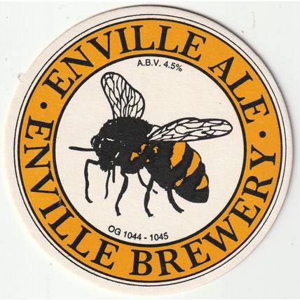 BEER MAT - ENVILLE BREWERY - ENVILLE ALE - (Cat No 001) - (1995)