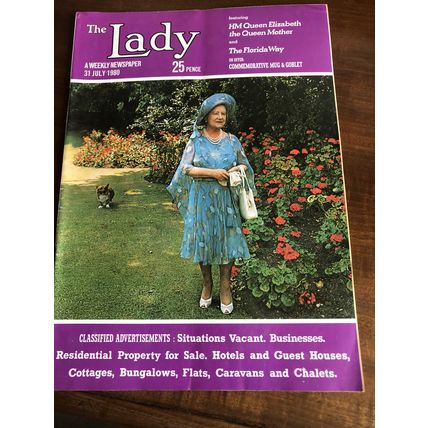 THE LADY MAGAZINE 31st JULY 1980 FEATURING HM QUEEN ELIZABETH THE QUEEN MOTHER