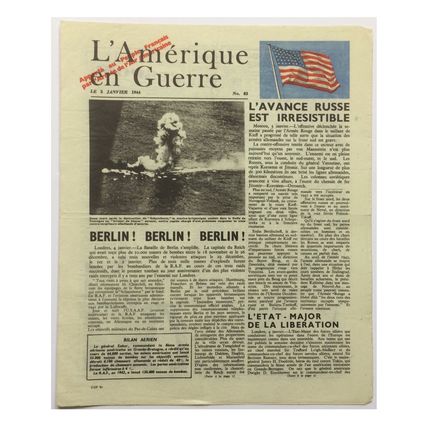 Original WW2 American Air Drop Propaganda Leaflet. - Code USF.81. - 1944.