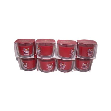 Yankee Candle Sparkling Cinnamon Mini Scented Candle 1.3 oz Lot of 8