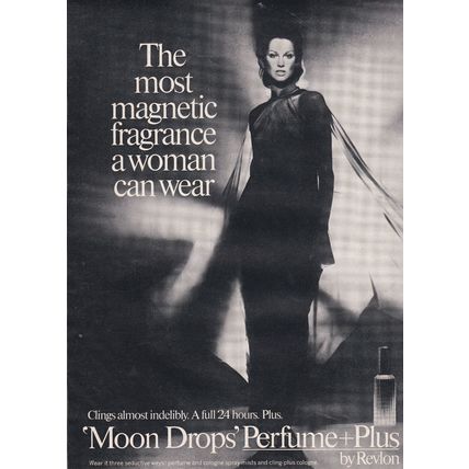 1971 REVLON 'MOON DROPS' PERFUME MAGAZINE ADVERT