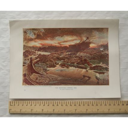 c1930 colour illustration The Invincible Armada 1588