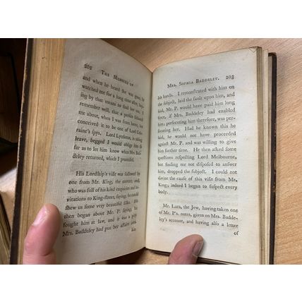 RARE* 1787 THE MEMOIRS OF MRS SOPHIA BADDELEY VOL 5 ELIZABETH STEELE BOOK (T3)