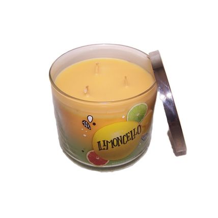 Bath & Body Works Limoncello Multicolor Layered 3 Wick Scented Candle 14.5 oz
