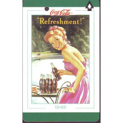 Coca Cola 1935 & 1949 S'pore Transitlink Train/Bus Card