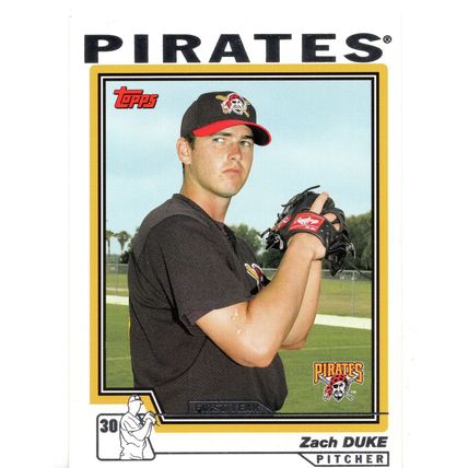 2004 Topps #325 Zach Duke RC Pittsburgh Pirates (521)
