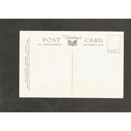 Postcard Yorkshire York Micklegate Bar Valentine Art Colour 1944