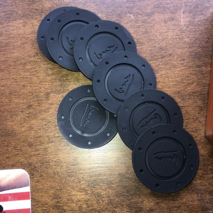 240 Colored Poker Chips + Wood Holder Michael Graves Design