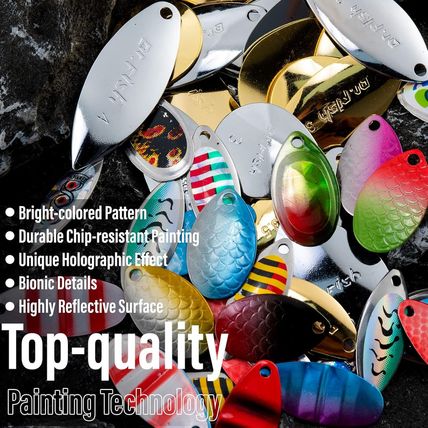 Dr.Fish 1310 Pieces Spinner Making Kit Lure Making Suppies Walleye Rig Spinner B