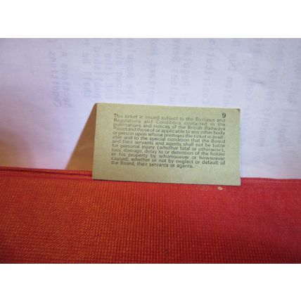 BRISTOL TEMPLE MEADS PLATFORM card TICKET 31/03/1972 British Rail =