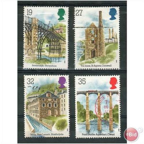 GB stamps 1989 used set - SG 1440-1443 - Industrial Archaeology