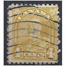 Canada 1929 SG278 4c Olive-Bistre Good Used .. .