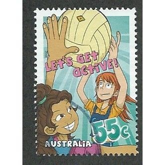 AUS 2009 55c 'LETS GET ACTIVE' FINE USED (EBID34-909)