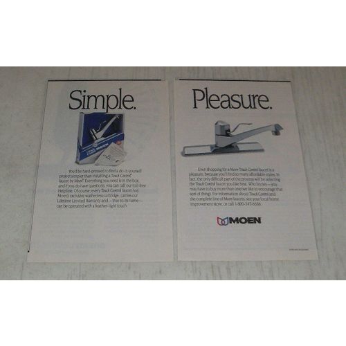 1991 Moen Touch Control Faucet Ad - Simple. Pleasure.