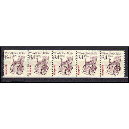 2256 8.4c Wheel Chair Fine MNH Dry Gum PNC 1/5 X3027