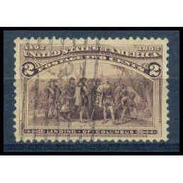 Used 231 2c Landing of Columbus Almost Very Fine M11214