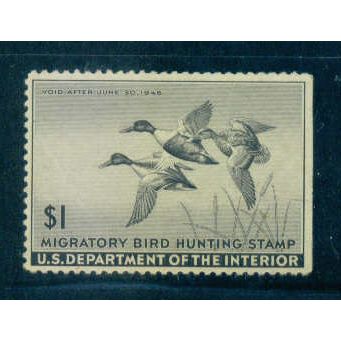 RW12 $1 Shoveller Ducks in Flight Very Fine MNH C0995