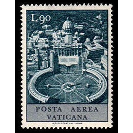 Vatican 1967 Airmail 90L MNH Stamp.