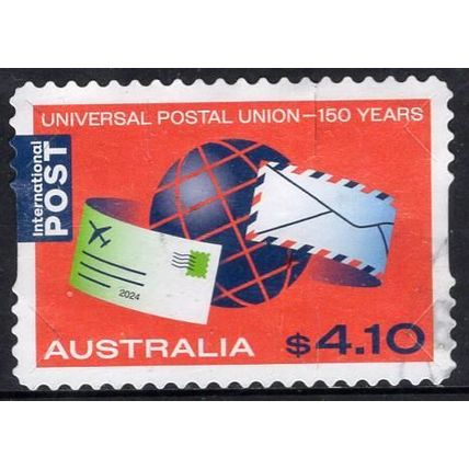 AUSTRALIA: 2024 UNIVERSAL POSTAL UNION, 150 YEARS, USED S/A INTERNATIONAL. 948/9