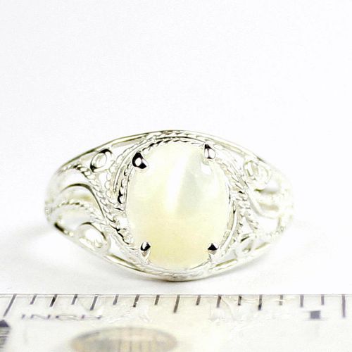 Mother of Pearl, 925 Sterling Silver Ladies Ring, SR083