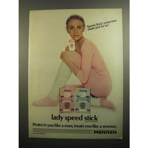 1984 Mennen Lady Speed Stick Anti-Perspirant Ad