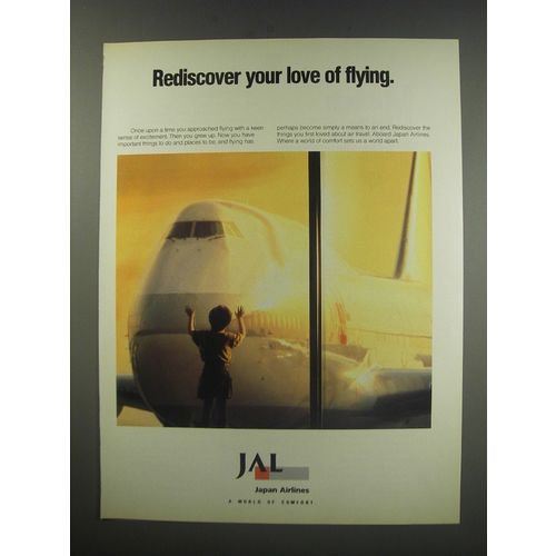 1991 JAL Japan Airlines Ad - Rediscover your love of flying