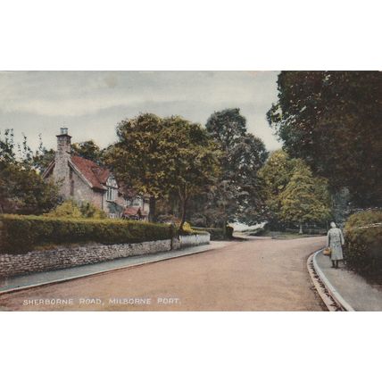 Sherborne Road Milborne Port Somerset Postcard (SM77702)