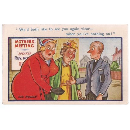 SAUCY SEASIDE POSTCARD 1964 postmark.. Sunny series no 7516 Joe Hughes