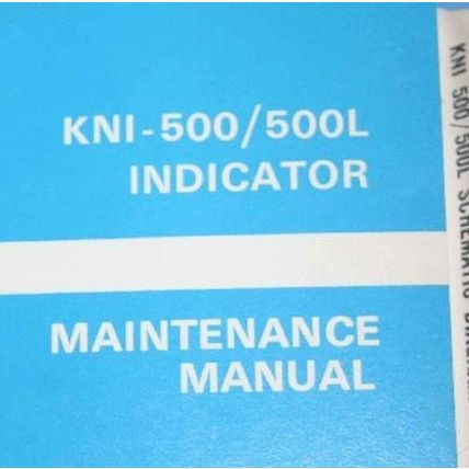 Bendix King KNI-500/500L Indicator Maintenance/overhaul Manual KNI500