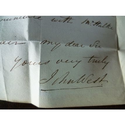 1837 GB Little Bowden 8d mileage rate entire London Broderik Lincolns Inn J West