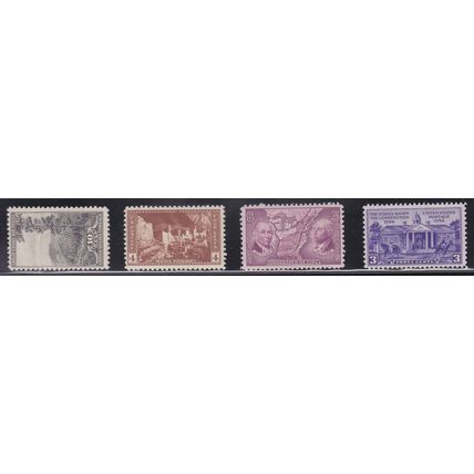 749 10c Smoky Moutains Just Clears MNH VA0635a