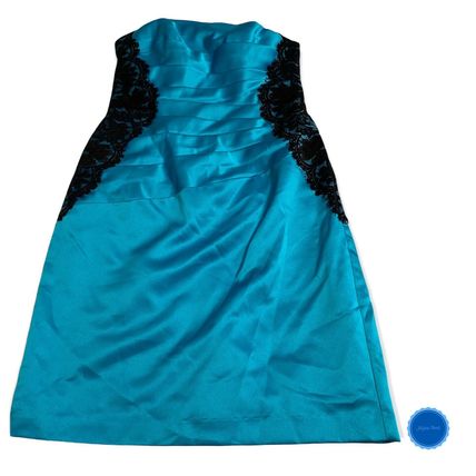 David’s Bridal Satin Lace Dress Strapless NWT $149
