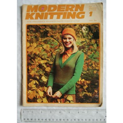1974 Modern Knitting 1. 7004, machine knitting