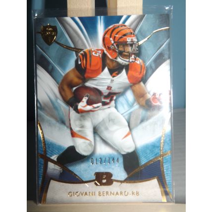 2014 Topps Supreme GIOVANI BERNARD (Cincinnati Bengals) Blue Parallel #95 12/144