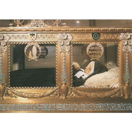 Saint Bernadette In Her Shrine St Gildard Convent Postcard