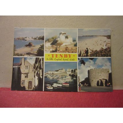 multiview, TENBY, Wales unused postcard by Archway =