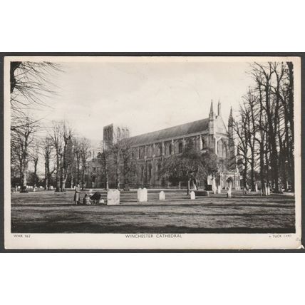 Winchester Cathedral, Hampshire, 1950 - Tuck's RP Postcard