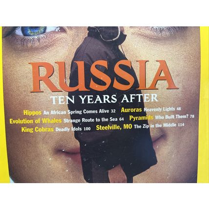 National Geographic Magazine November 2001 Russian Ten Years After .