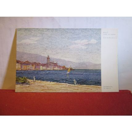 SALO, ITALY painted by Pitt E Polesello unused vintage postcard =