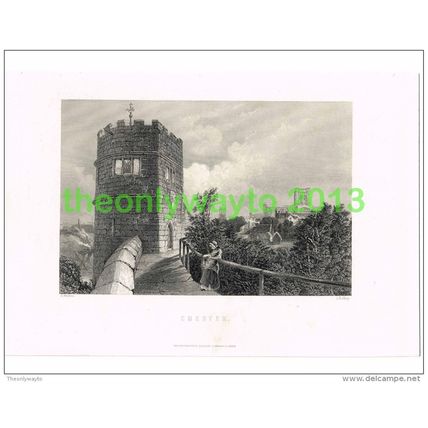 CHESTER, CHESHIRE, ENGLAND, PRINT/PLATE, c1890